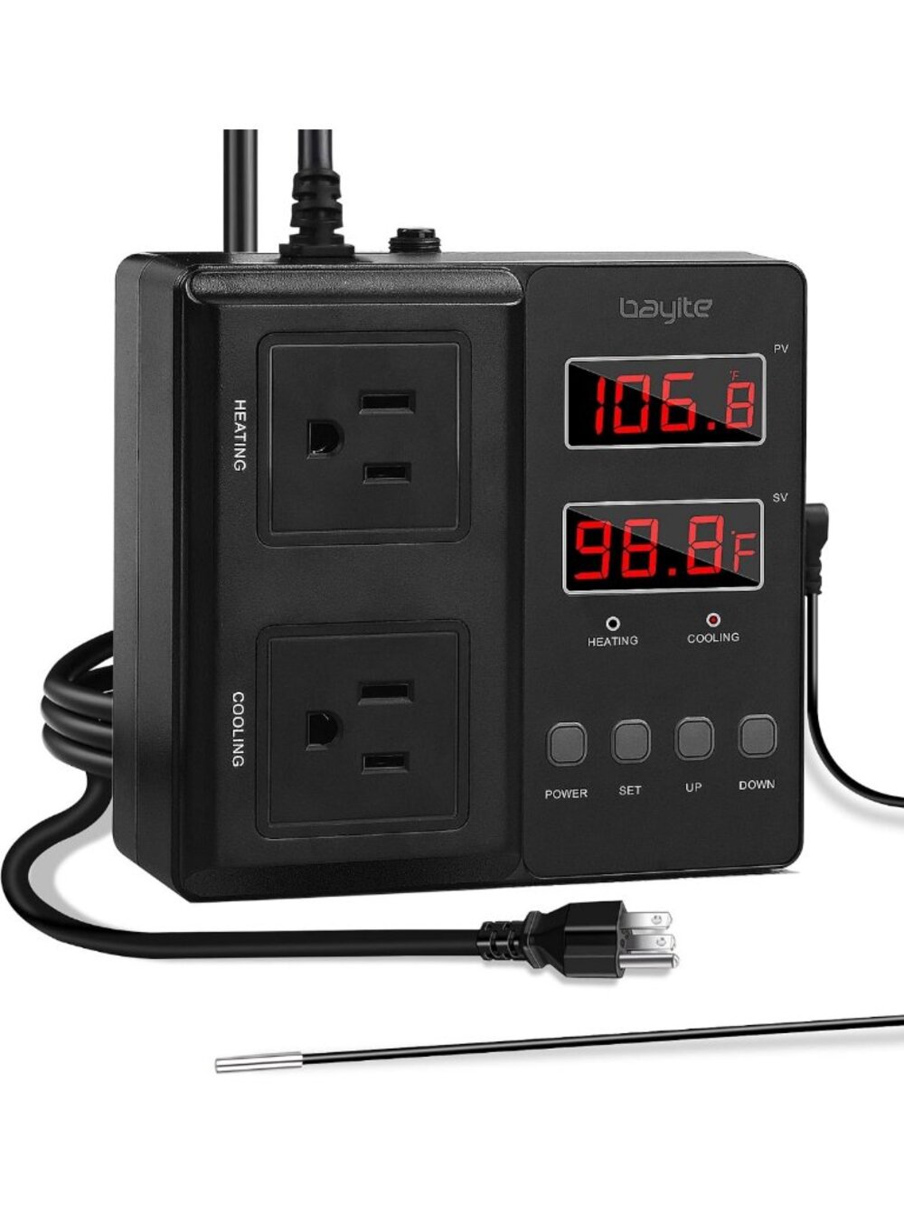 High-Power Temperature Controller 1650W 15A for Precise Heating Control